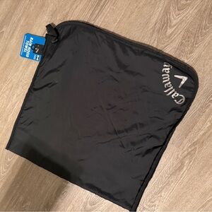 Callaway Black rain hood towel